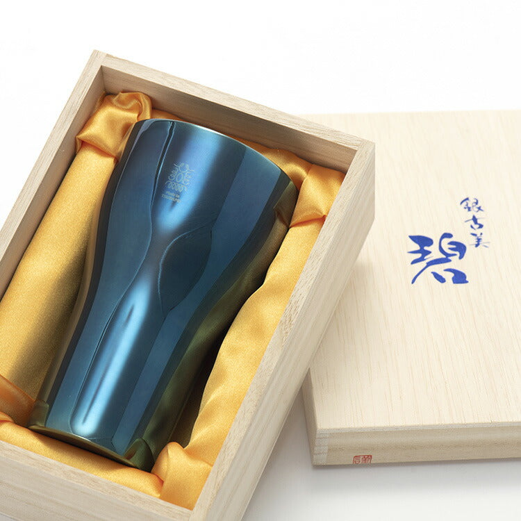 碧 銀古美 18-8ステンレスW構造タンブラー 優美 輝く テーブル 高級感 奥深い色合い 器 爽快感 独特 風合い 味わい