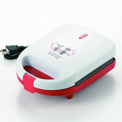 ミッキー&ミニー 耳まで焼けるホットサンドメーカー・シングル(代引不可)