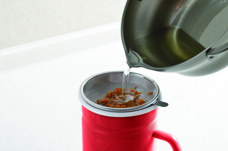 活性炭付オイルポット0.7L レッド(代引不可)