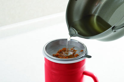 活性炭付オイルポット0.7L レッド(代引不可)