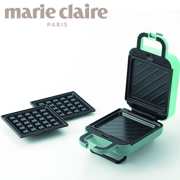 マリ・クレール 着脱式ホットサンド&ワッフルメーカー(代引不可)