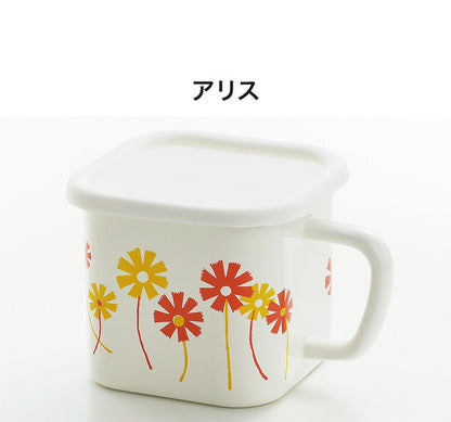 アデリアレトロ ホーロー 保存容器 マルチスクエアポット・ズーメイト ADR-35 角型 天ぷら そのまま 1.4L ホーロー 琺瑯 グッズ マルチポット ポップ ユニーク aderia(代引不可)