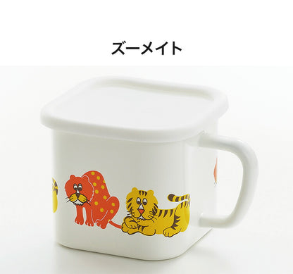 アデリアレトロ ホーロー 保存容器 マルチスクエアポット・ズーメイト ADR-35 角型 天ぷら そのまま 1.4L ホーロー 琺瑯 グッズ マルチポット ポップ ユニーク aderia(代引不可)