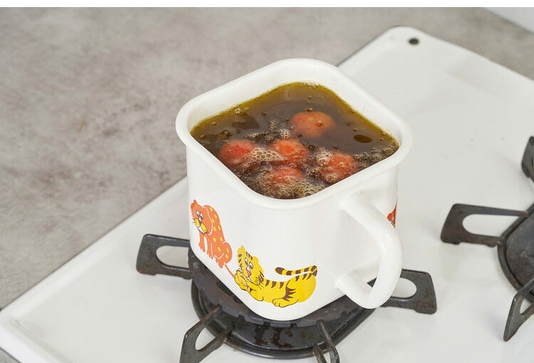 アデリアレトロ ホーロー 保存容器 マルチスクエアポット・ズーメイト ADR-35 角型 天ぷら そのまま 1.4L ホーロー 琺瑯 グッズ マルチポット ポップ ユニーク aderia(代引不可)