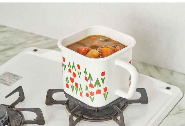 アデリアレトロ ホーロー 保存容器 マルチスクエアポット・ズーメイト ADR-35 角型 天ぷら そのまま 1.4L ホーロー 琺瑯 グッズ マルチポット ポップ ユニーク aderia(代引不可)