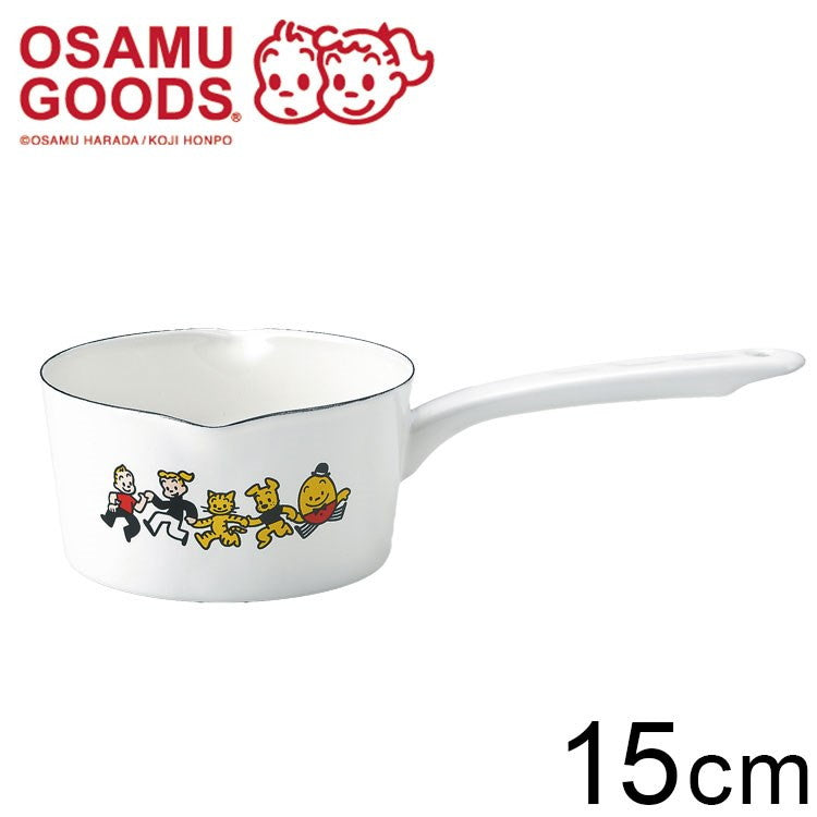 「OSAMU GOODS」ホーローミルクパン15cm キャラクター キッチン用品 かわいい(代引不可)