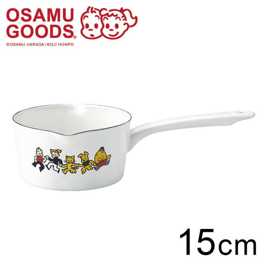 「OSAMU GOODS」ホーローミルクパン15cm キャラクター キッチン用品 かわいい(代引不可)