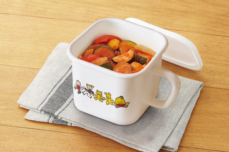 「OSAMU GOODS」ホーロースクエアポット キャラクター キッチン用品 かわいい(代引不可)