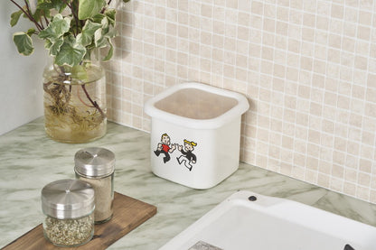 「OSAMU GOODS」ホーローキューブストッカー キャラクター キッチン用品 かわいい(代引不可)