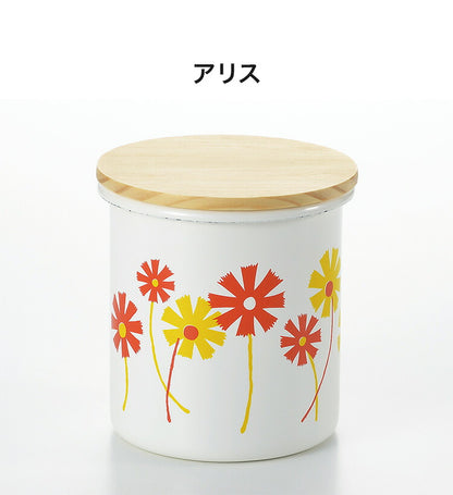 アデリアレトロ ホーロー 保存容器 キャニスターNew ズーメイト ADR-55 木蓋 コーヒー シュガーポット 茶葉 雑貨 琺瑯 ブランド グッズ かわいい 動物 アニマル 豹 虎(代引不可)