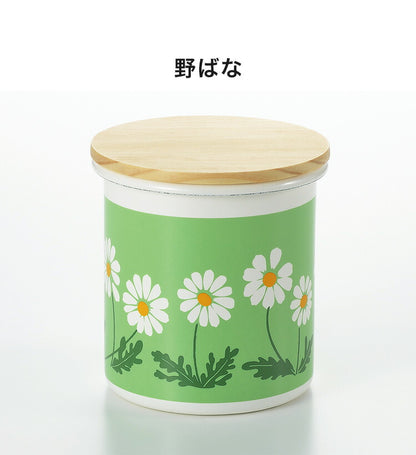 アデリアレトロ ホーロー 保存容器 キャニスターNew ズーメイト ADR-55 木蓋 コーヒー シュガーポット 茶葉 雑貨 琺瑯 ブランド グッズ かわいい 動物 アニマル 豹 虎(代引不可)