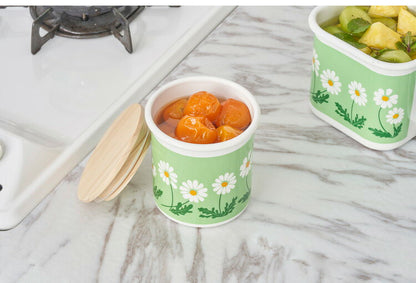 アデリアレトロ ホーロー 保存容器 キャニスターNew ズーメイト ADR-55 木蓋 コーヒー シュガーポット 茶葉 雑貨 琺瑯 ブランド グッズ かわいい 動物 アニマル 豹 虎(代引不可)