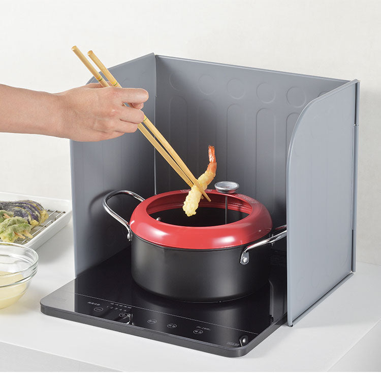 レンジガード コンロカバー コンパクト ガスコンロ 使うときだけ 折りたたみ式 油はねガード コンロ 油はね ガード 油はね防止 コンロ用 コンロガード (DS-12)