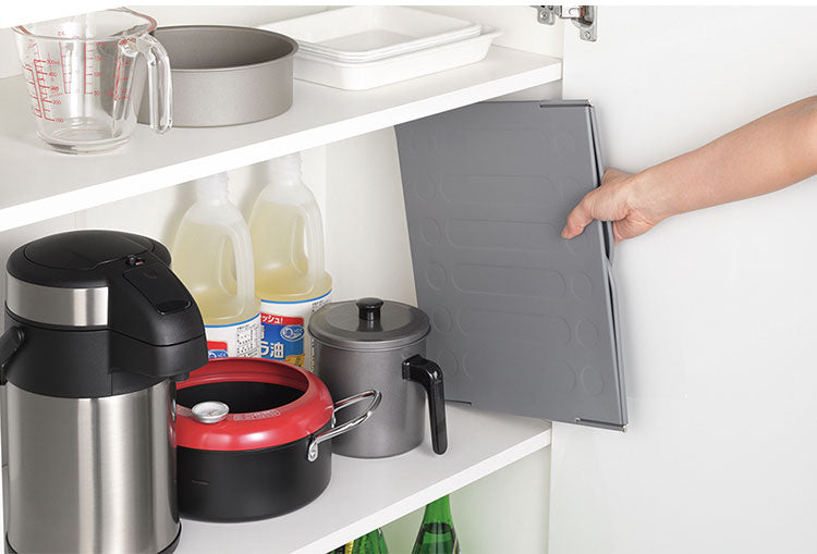 レンジガード コンロカバー コンパクト ガスコンロ 使うときだけ 折りたたみ式 油はねガード コンロ 油はね ガード 油はね防止 コンロ用 コンロガード (DS-12)