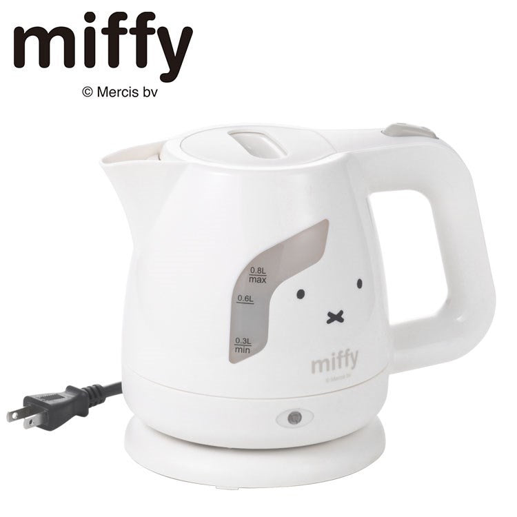 「ミッフィー」電気ケトル0.8L キャラクター キッチン用品 かわいい(代引不可)