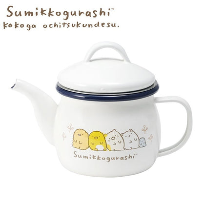 「すみっコぐらし」ホーローティーポット(ストレーナー付) キャラクター キッチン用品 かわいい(代引不可)