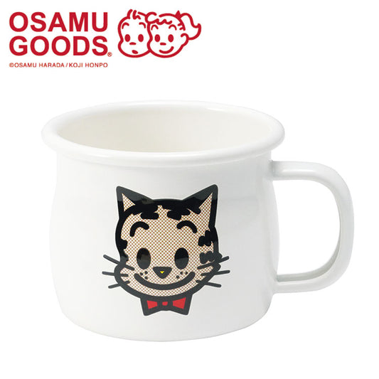 「OSAMU GOODS」フェイス ホーローマグカップ キャット キャラクター キッチン用品 かわいい(代引不可)