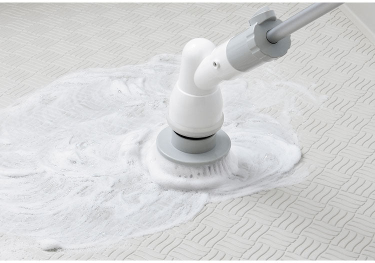 エレット 充電式ロングポリッシャー 電動ポリッシャー ロングポリッシャー 高所 低所 掃除 スティックタイプ ET-05 ブラシ ハンディタイプ ブラシ3点付き 充電式 コードレス お風呂 浴槽 床 壁 天井(代引不可)