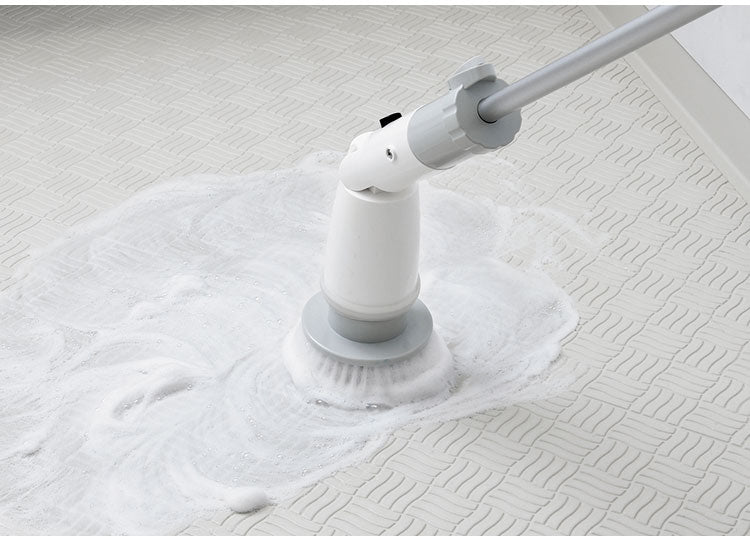 バスポリッシャー コードレス 充電式 タマハシ エレット 充電式ロングポリッシャー 角度付 ET-06 お風呂 浴槽 床 壁 天井 蛇口 電動ポリッシャー ハンディ 床洗浄機 洗面台 大円 デッキブラシ(代引不可)