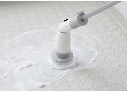 バスポリッシャー コードレス 充電式 タマハシ エレット 充電式ロングポリッシャー 角度付 ET-06 お風呂 浴槽 床 壁 天井 蛇口 電動ポリッシャー ハンディ 床洗浄機 洗面台 大円 デッキブラシ(代引不可)