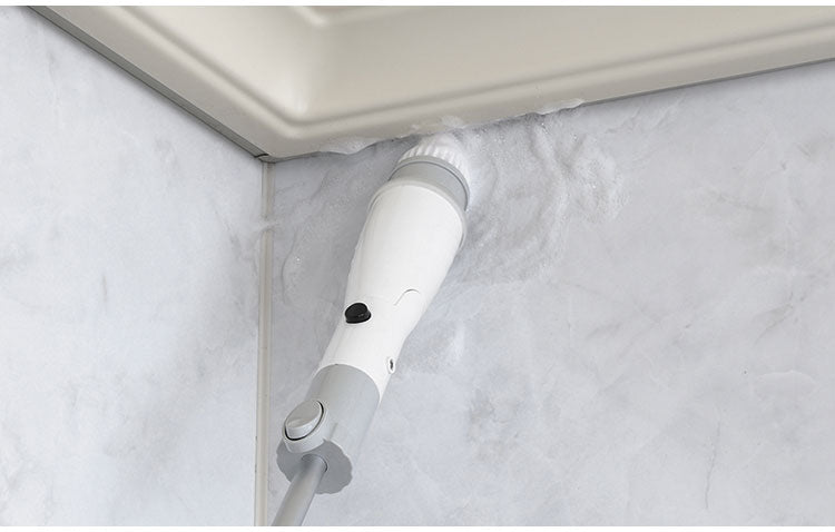 バスポリッシャー コードレス 充電式 タマハシ エレット 充電式ロングポリッシャー 角度付 ET-06 お風呂 浴槽 床 壁 天井 蛇口 電動ポリッシャー ハンディ 床洗浄機 洗面台 大円 デッキブラシ(代引不可)