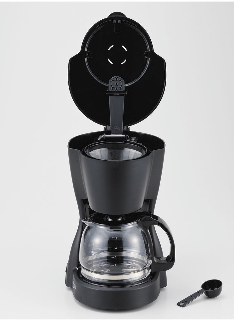 ERETTO "mono"5CUPコーヒーメーカー 最大5杯 5カップ分 抽出 コーヒー 珈琲 ペーパーフィルター 不要 ペーパーレス フィルターなし 資源 節約 本格的 おしゃれ コーヒーマシン ドリップ式(代引不可)