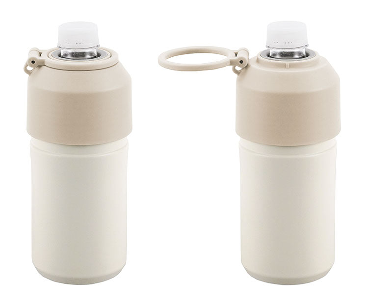 ゴーゴーボトルホルダー ペットボトル ボトルケース 保冷 保温 500ml 600ml ボトル 対応 お茶 スポーツドリンク ホットドリンク 飲み物 ケース 持ち歩き GO-01 真空二重ステンレス 取っ手付き(代引不可)