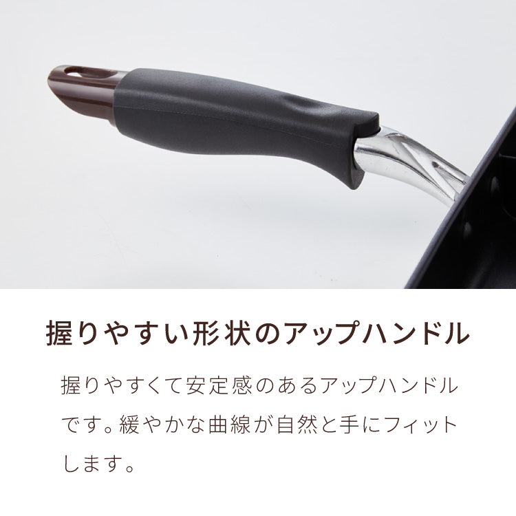 蓋付き ネオモーニングエッグパンIH対応 ガス対応 お弁当 朝食 仕切り付き 仕切付 角型フライパン 高機能フライパン おべんとう お弁当作り だし巻き卵 ウィンナー 時短 調理 効率