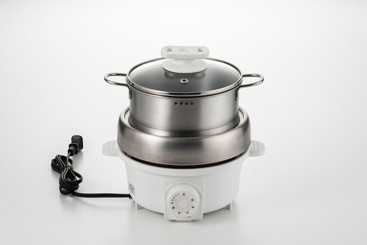 プチ・プレジール 電気ミニグリル鍋 スチーマー付(代引不可)