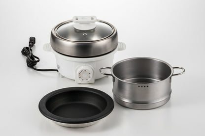 プチ・プレジール 電気ミニグリル鍋 スチーマー付(代引不可)