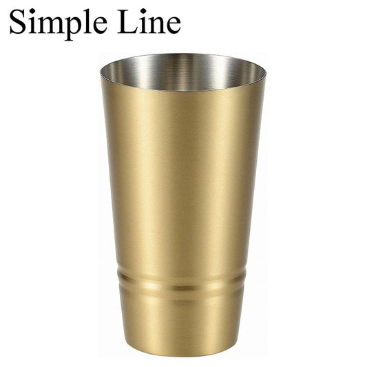 シンプルライン 真鍮製タンブラー330ml 2PCS(代引不可)