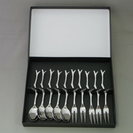 小枝スプーン&フォーク10PC(代引不可)