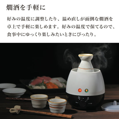電気 酒燗器「酒呑み大将」 (AYT-04) タマハシ 電気式 お酒 日本酒 徳利 とっくり 温め ダイヤル式 温度調節 ぬるかん 熱燗 湯せん(代引不可)