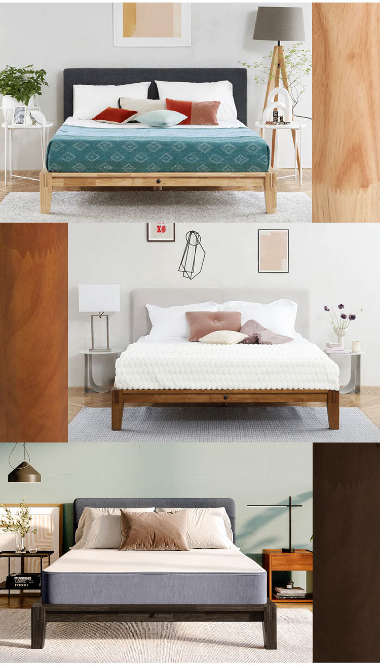 グーグー ベッドフレーム シングル 209cm×30.5×109cm【45日間返品保証】【5年保証】すのこベッド ラバーウッド 無垢材 頑丈 サステイナブル 組木式で組み立て簡単(代引不可)