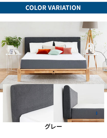 グーグー ヘッドボード セミダブル 66cm×14cm×132cm クッション 後付け(代引不可)