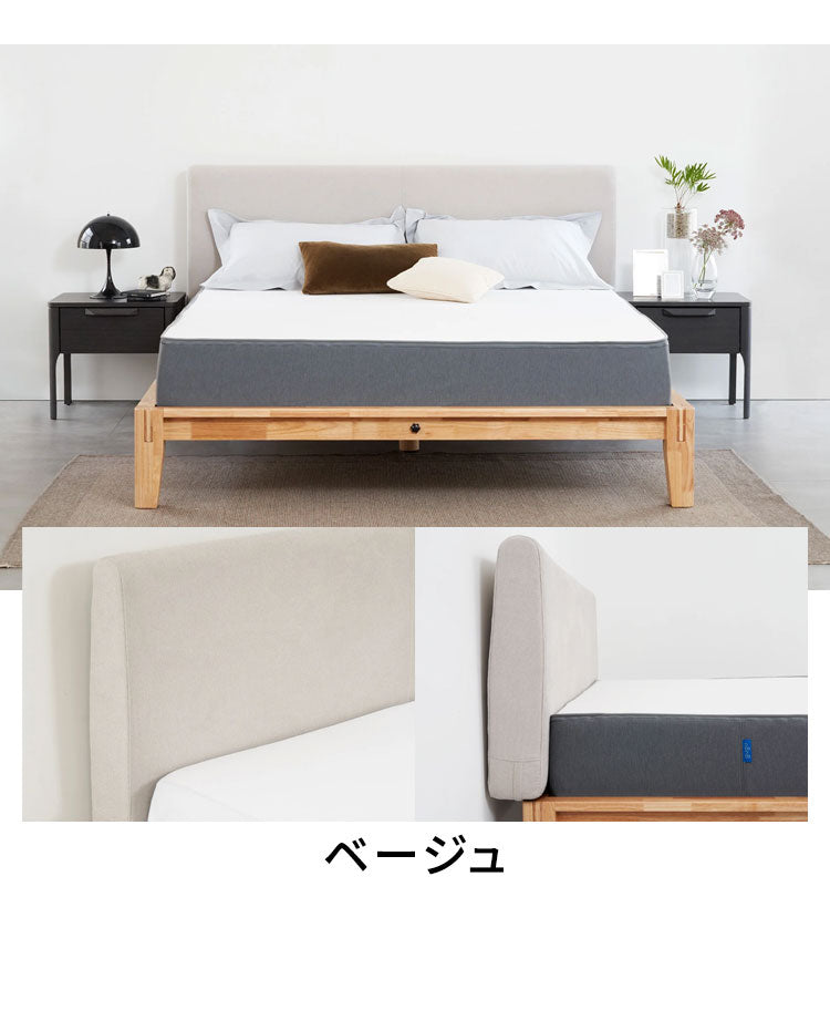 グーグー ヘッドボード セミダブル 66cm×14cm×132cm クッション 後付け(代引不可)