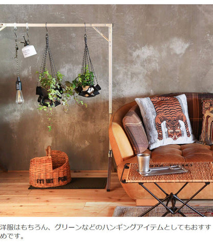 折りたたみ スチールハンガーラック 高さ3段階調節 幅100cm エキシビション フォルダブルハンガーラック 折り畳み ハンガーラック コートハンガー 衣類 収納 洋服 インダストリアル