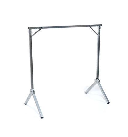 折りたたみ スチールハンガーラック 高さ3段階調節 幅100cm エキシビション フォルダブルハンガーラック 折り畳み ハンガーラック コートハンガー 衣類 収納 洋服 インダストリアル