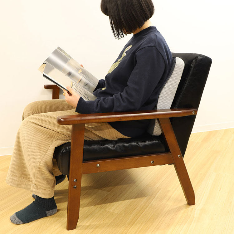 ランバーサポート 後付け 背クッション 背もたれクッション 背当てクッション 腰枕 クッション オフィス 姿勢 布 カバーリング 腰痛対策 洗濯 仕事 完成品 AFL-7(代引不可)