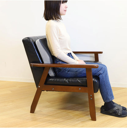 ランバーサポート 後付け 背クッション 背もたれクッション 背当てクッション 腰枕 クッション オフィス 姿勢 布 カバーリング 腰痛対策 洗濯 仕事 完成品 AFL-7(代引不可)