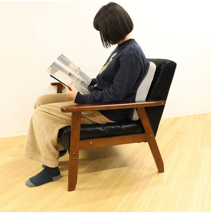 ランバーサポート 後付け 背クッション 背もたれクッション 背当てクッション 腰枕 クッション オフィス 姿勢 布 カバーリング 腰痛対策 洗濯 仕事 完成品 AFL-7(代引不可)