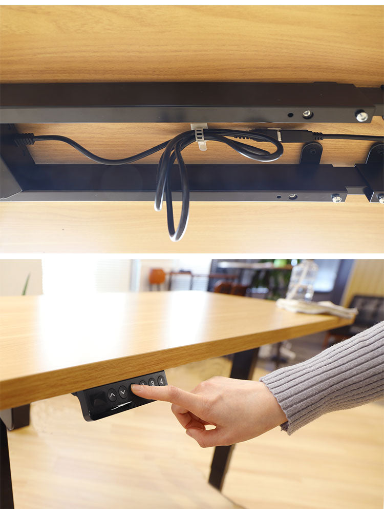 昇降デスク 電動 デスク スタンディングデスク オフィスデスク パソコンデスク ゲーミングデスク 高さ調節 テレワーク 在宅ワーク 昇降式 昇降テーブル AJ-E1260 オフィス パソコン 作業テーブル(代引不可)