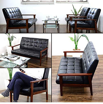 応接ソファセット 4人用 アニータ 3点セット 1人掛けソファ×2台 2人掛けソファ×1台 応接用ソファ ロビーチェア 待合室 椅子 業務用 おしゃれ 銀行 オフィス家具(代引不可)