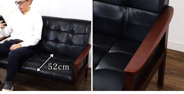 応接ソファセット 4人用 アニータ 3点セット 1人掛けソファ×2台 2人掛けソファ×1台 応接用ソファ ロビーチェア 待合室 椅子 業務用 おしゃれ 銀行 オフィス家具(代引不可)