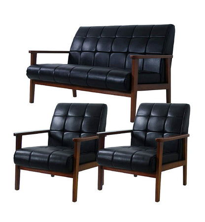 応接ソファセット 4人用 アニータ 3点セット 1人掛けソファ×2台 2人掛けソファ×1台 応接用ソファ ロビーチェア 待合室 椅子 業務用 おしゃれ 銀行 オフィス家具(代引不可)