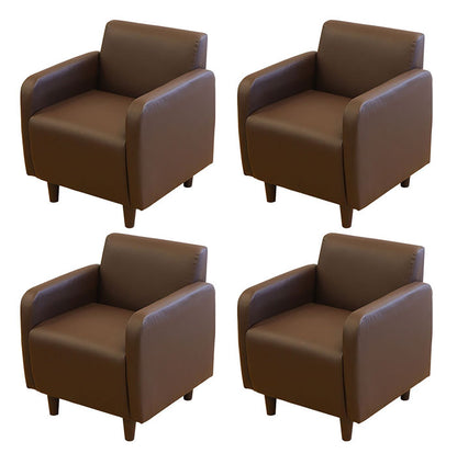 応接ソファセット 4人用 シャルマン 4点セット 1人掛けソファ×4台 応接用ソファ ロビーチェア 待合室 椅子 業務用 おしゃれ 銀行 オフィス家具(代引不可)