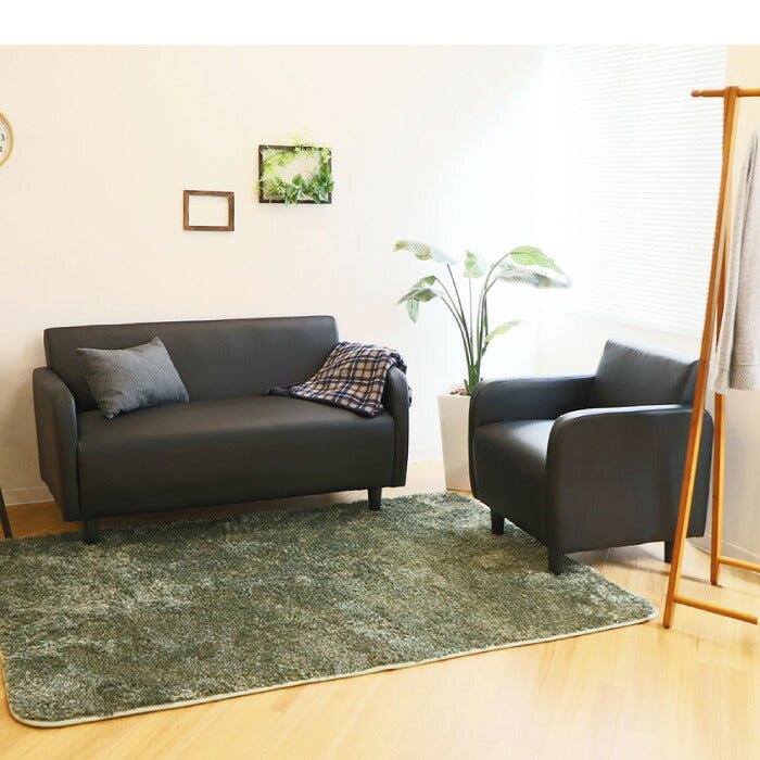 応接室ソファ 二人掛け 丸みのあるデザイン 合皮 2人掛け ソファ 応接ソファ アームチェア ロビーチェア 応接椅子 PVCレザー(代引不可)