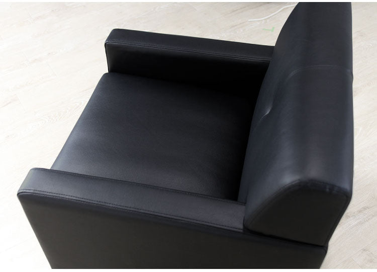 応接室ソファ 1人掛け 抗菌・防汚加工 応接椅子 1人掛けソファー ラウンジ レザー 応接室 社長室 オフィス エントランス ロビー チェア 1人用 クリーン オフィス家具(代引不可)