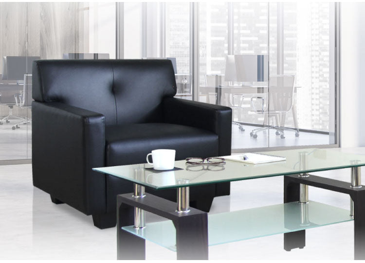 応接室ソファ 1人掛け 抗菌・防汚加工 応接椅子 1人掛けソファー ラウンジ レザー 応接室 社長室 オフィス エントランス ロビー チェア 1人用 クリーン オフィス家具(代引不可)