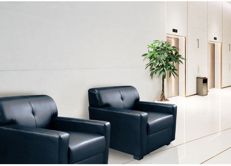 応接室ソファ 1人掛け 抗菌・防汚加工 応接椅子 1人掛けソファー ラウンジ レザー 応接室 社長室 オフィス エントランス ロビー チェア 1人用 クリーン オフィス家具(代引不可)